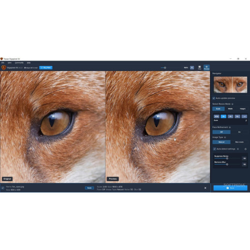 Встановлення Topaz Gigapixel AI